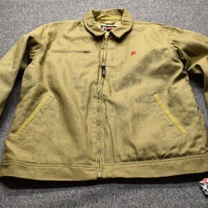 Rocky Mens Workwear Tan Insulated Canvas Chore Coat Jacket Size Large